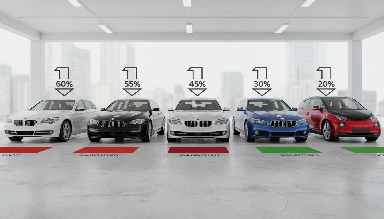 Comparativa modelos BMW depreciación segunda mano