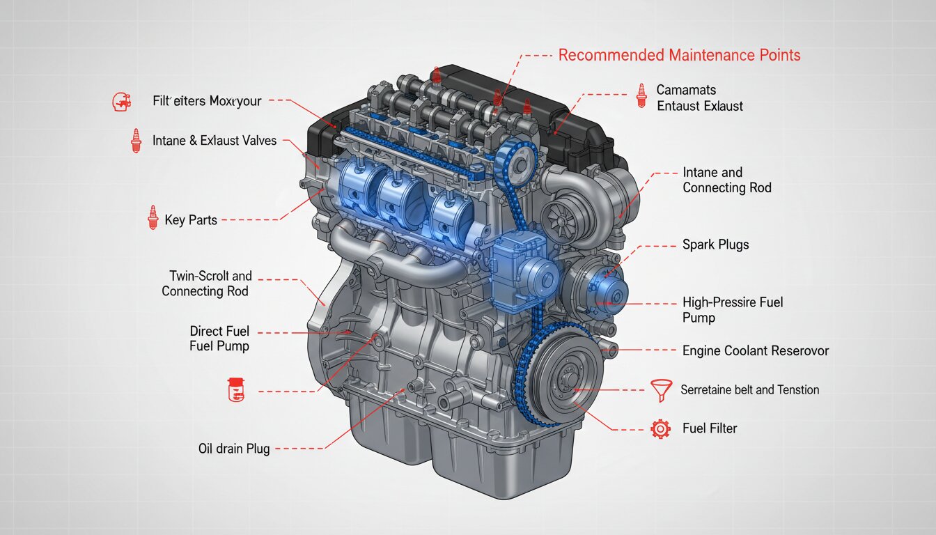 Diagrama motor M274 Mercedes-Benz fiable