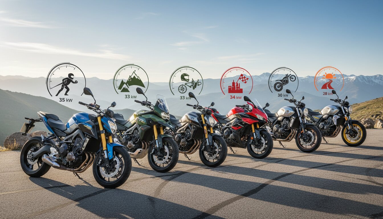 Tabla comparativa de motos para carnet A2 calidad-precio 2026