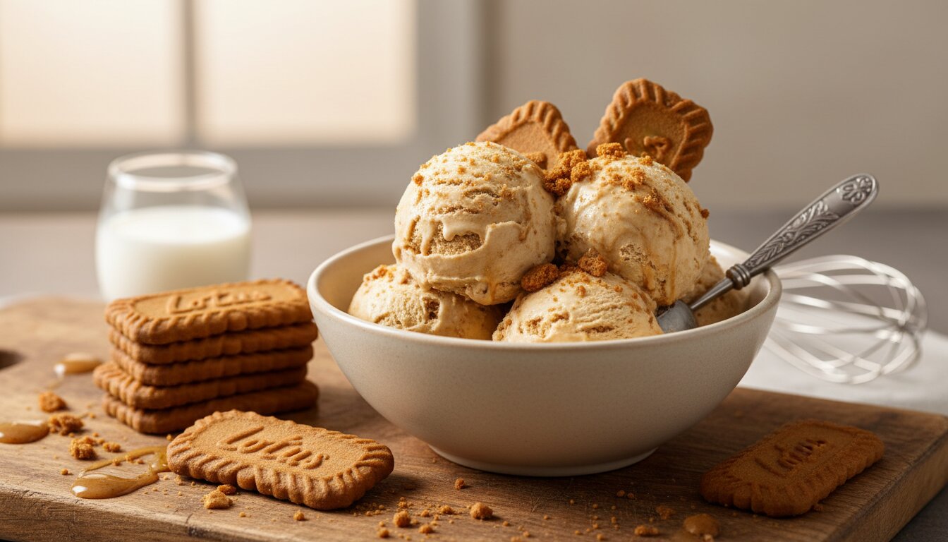 Imagen sobre Helado de galletas Lotus: receta cremosísima en 4 pasos
