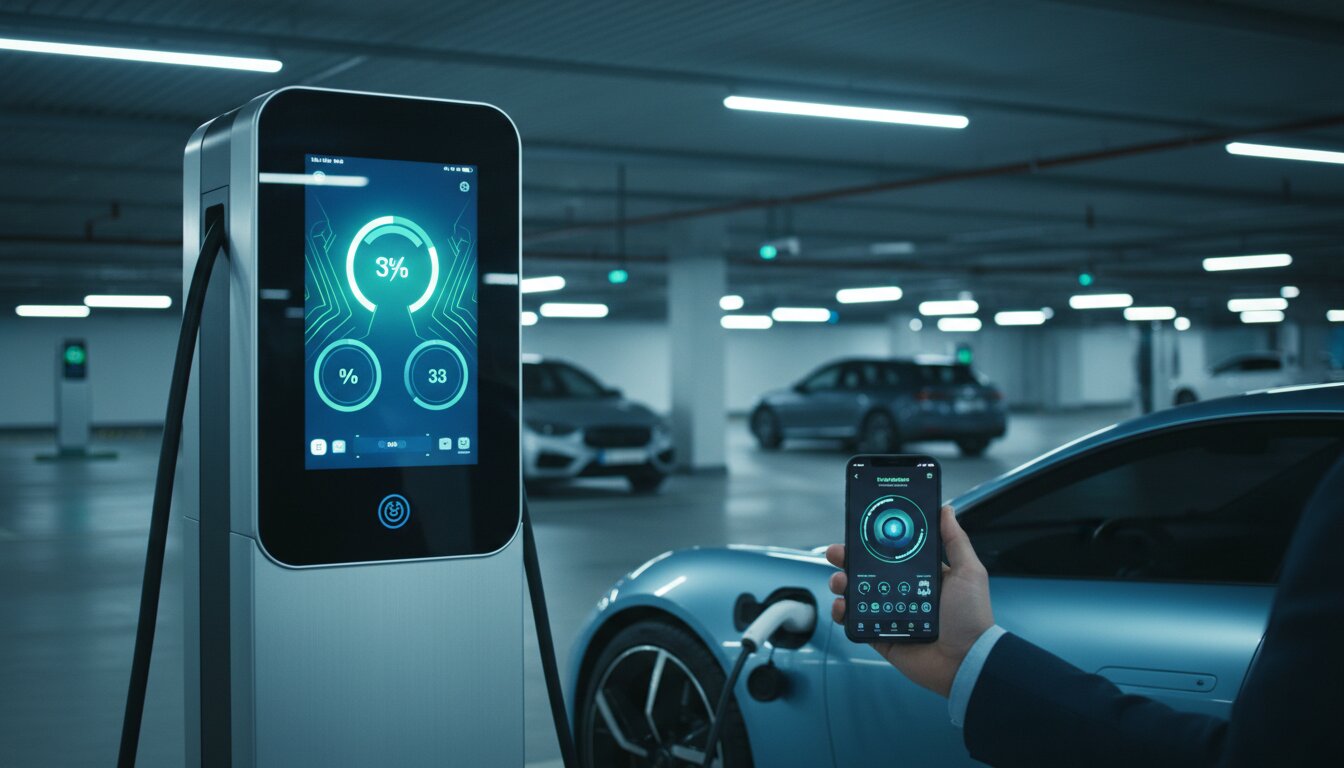 Cargador coche eléctrico con control desde móvil