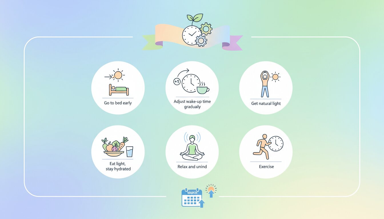 Consejos para adaptarse al cambio de hora primavera 2026