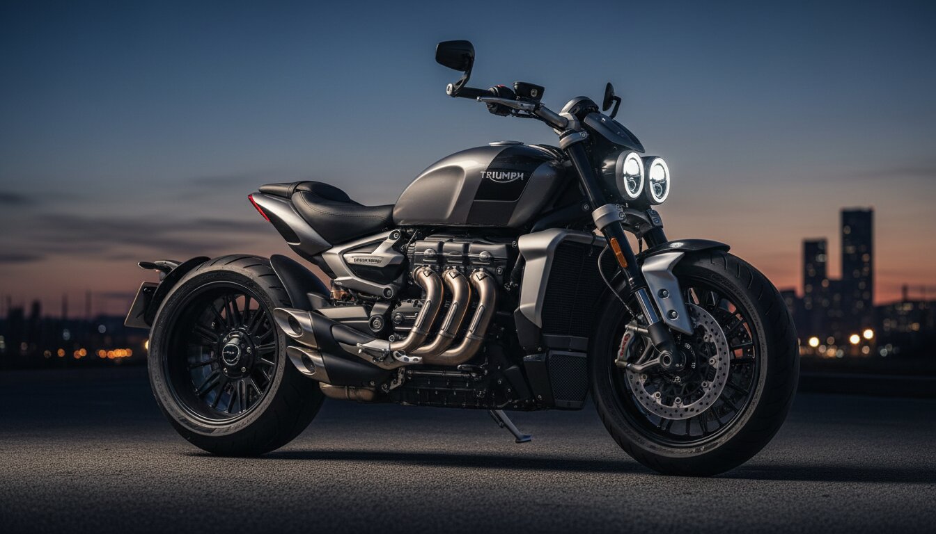 Triumph Rocket 3 diseño muscle bike potente